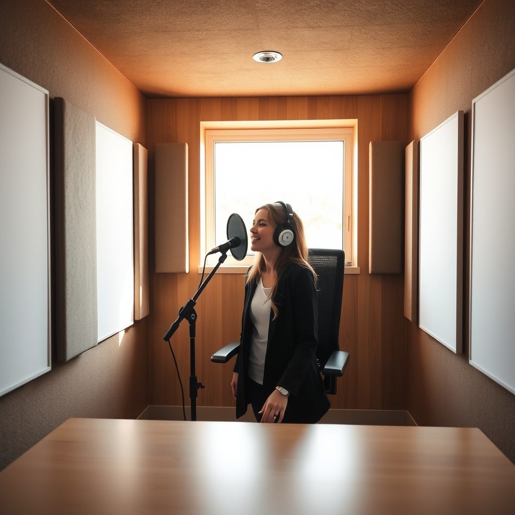 Voice-over Recording Session