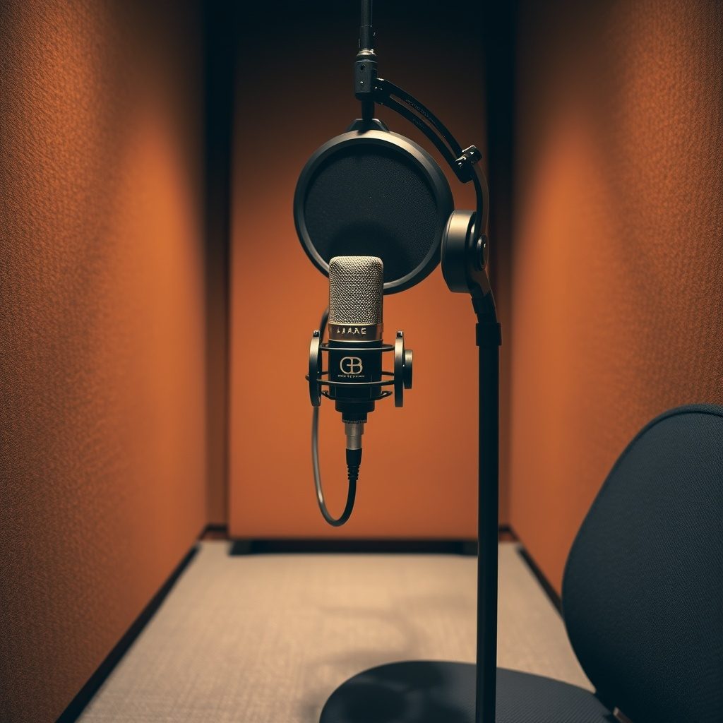 Voice-over recording session