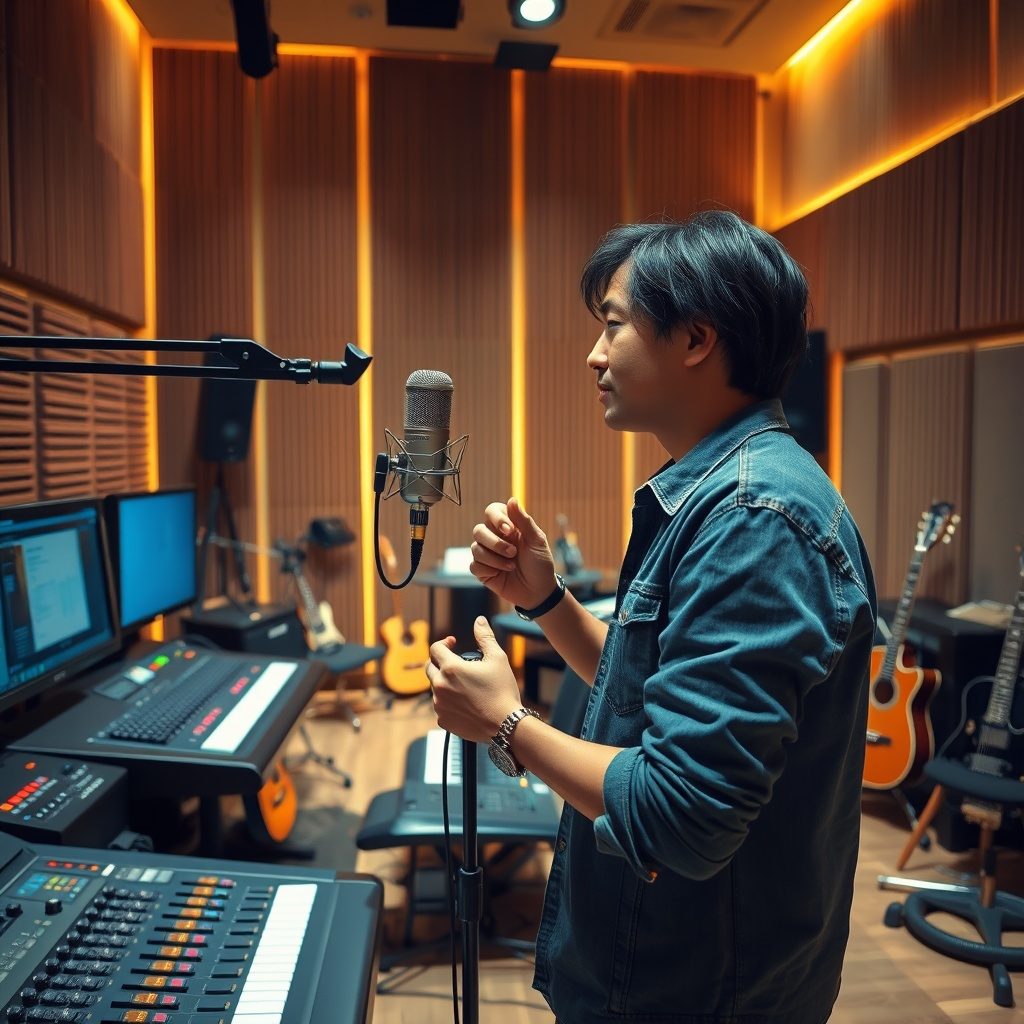 Mixing and mastering session at Rec Studio