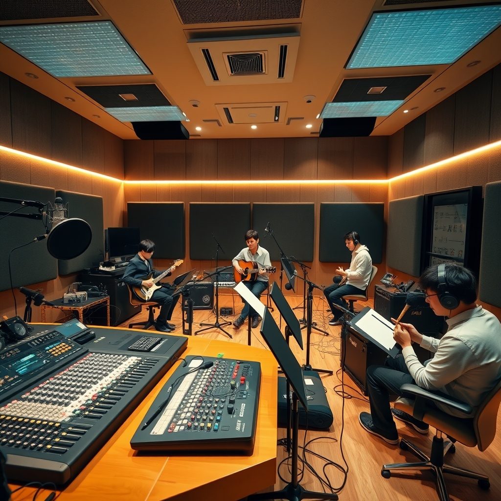 A glimpse of our recording studio